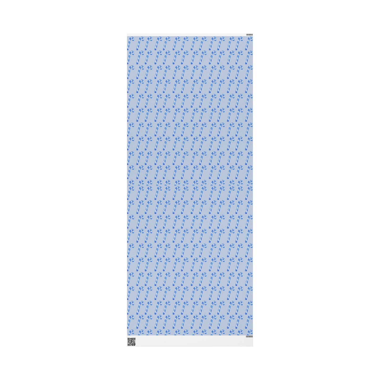 Blue Candy Cane Wrapping Paper – Festive Holiday Gift Wrap, Premium Quality Christmas Wrapping Paper with Classic Candy Cane Pattern