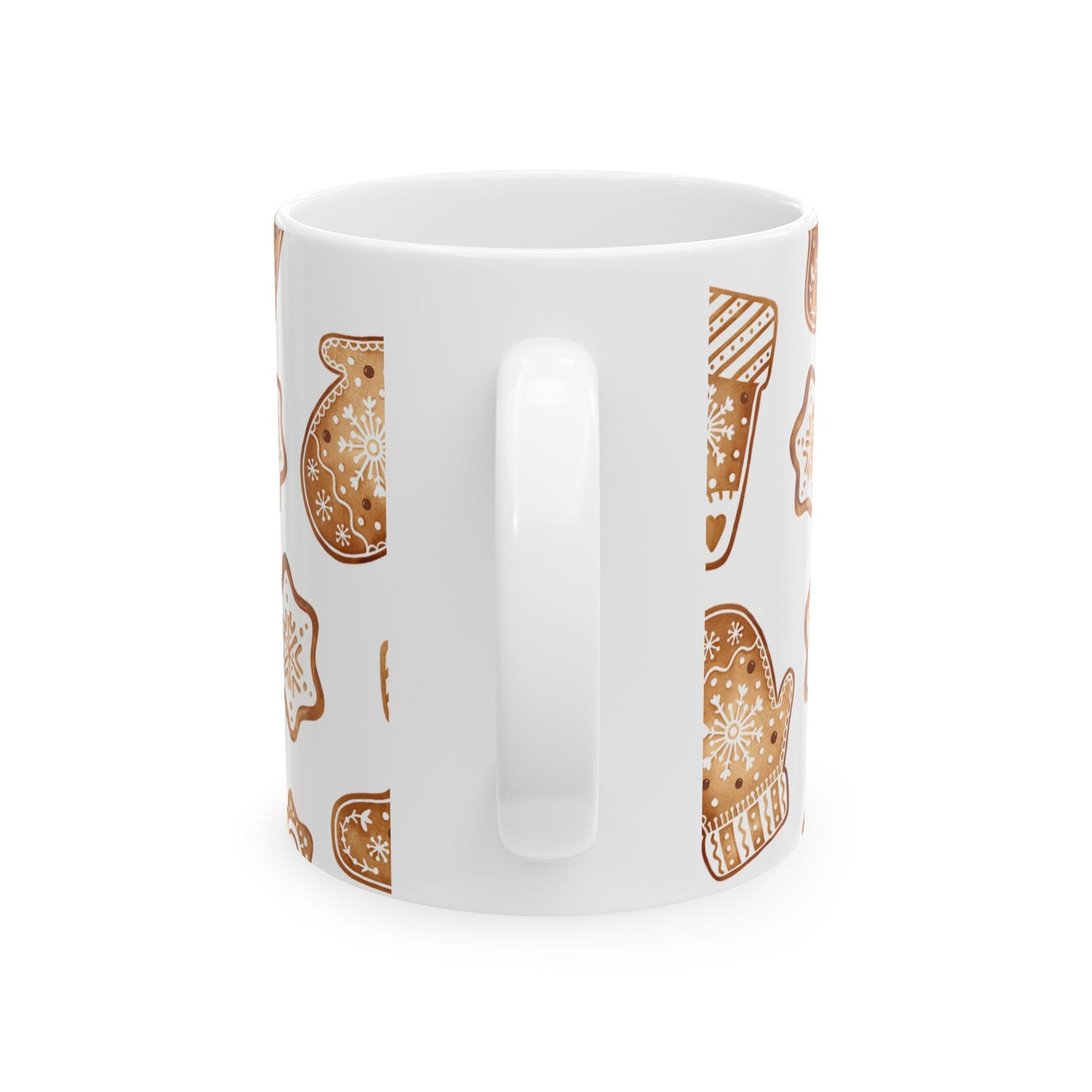 Cozy Gingerbread Ceramic Mug – 11oz & 15oz, BPA-Free, Dishwasher & Microwave Safe